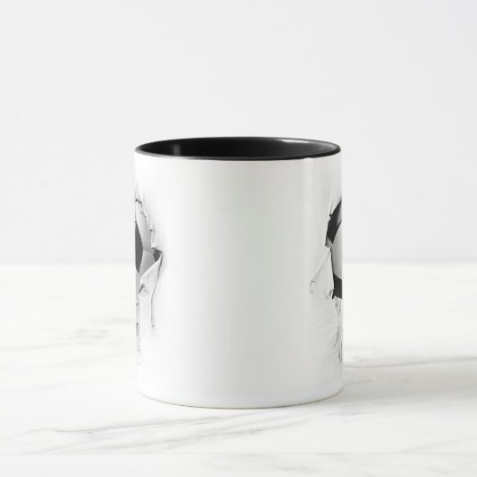 Torn Soccer 11 oz Ringer Mok (Midden)