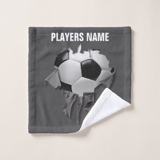 Torn Soccer Bath Towel Set Bad Handdoek (Wasdoekje)