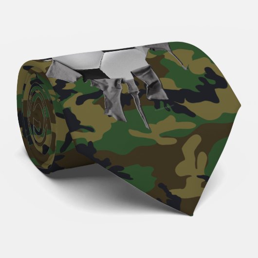 Torn Soccer (camo/personalized) Stropdas (Opgerold)