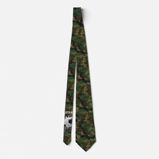 Torn Soccer (camo/personalized) Stropdas (Achterkant)