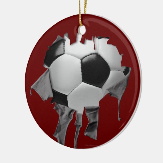 Torn Soccer Ceramic Ornament (Links)