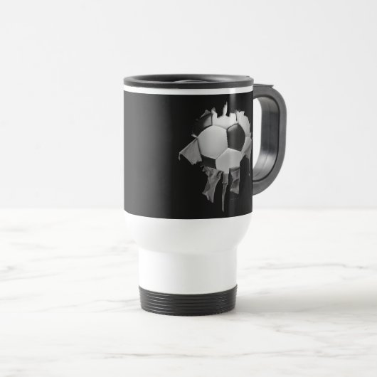 Torn Soccer Commuter Mug Reisbeker (Voorkant rechts)