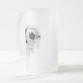 Torn Soccer Frosted Beer Mok (Voorkant links)