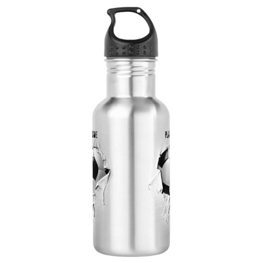 Torn Soccer (gepersonaliseerd) Waterfles (Achterkant)