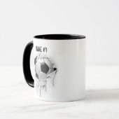 Torn Soccer Personalized Mug Mok (Voorkant links)