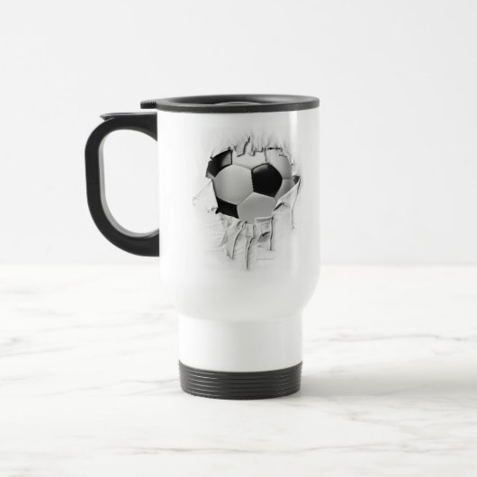 Torn Soccer Travel Mug Reisbeker (Links)