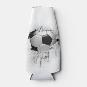 Torn Soccer White Bottle Cooler (Voorkant)