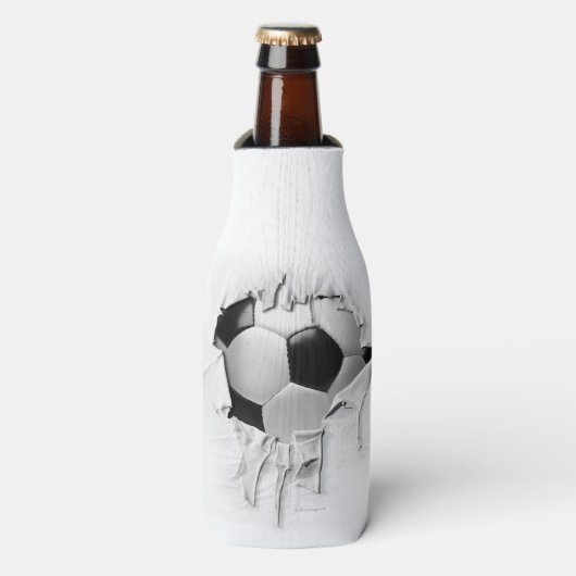 Torn Soccer White Bottle Cooler (Fles Voorkant)