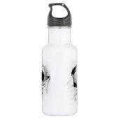 Torn Soccer White Water Bottle Waterfles (Achterkant)