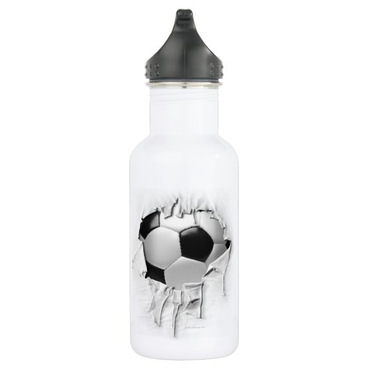 Torn Soccer White Water Bottle Waterfles (Rechts)