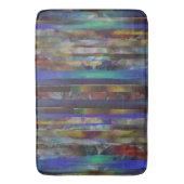 Torn strepen van digitale gekleurde texturen badmat (Voorkant Verticaal)