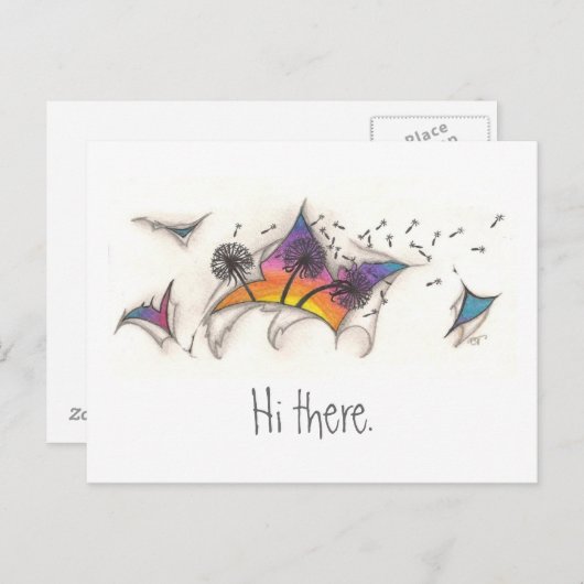 Torn Sunset Briefkaart (Voorkant / Achterkant)