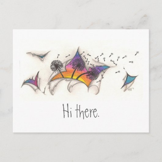 Torn Sunset Briefkaart (Voorkant)