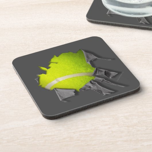 Torn Tennis Beverage Coaster Bier Onderzetter (Linkerzijde)
