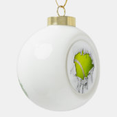 Torn Tennis Ceramic Ball Kerstannament Keramische Bal Ornament (Links)