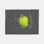 Torn Tennis Fleece Blanket Deken (Voorkant (Horizontaal))