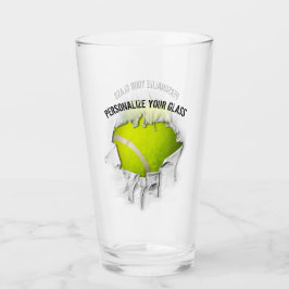 Torn Tennis (gepersonaliseerd) Glas