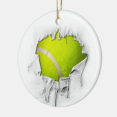 Torn Tennis-keramisch Ornament (Links)