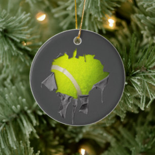 Torn Tennis-keramisch Ornament