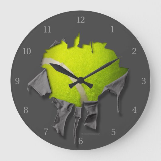 Torn Tennis Large Clock Grote Klok (Voorkant)