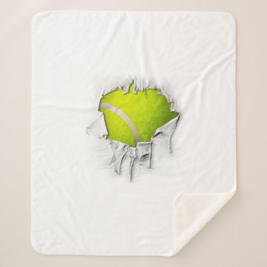 Torn Tennis Sherpa Blanket Deken (Voorkant)