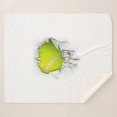Torn Tennis Sherpa Blanket Deken (Voorkant (horizontaal))
