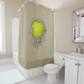 Torn Tennis Shower Curtain Douchegordijn (In situ)