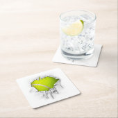 Torn Tennis Square Paper Onderzetter (Insitu)