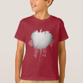 Torn Volleyball Dark T-Shirt (Voorkant)