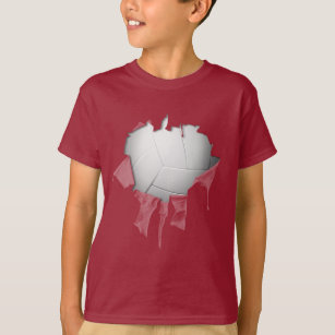 Torn Volleyball Dark T-Shirt