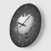 Torn Volleyball Dark Wall klok (Hoek)