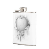 Torn Volleyball Flask Heupfles (Links)