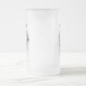 Torn Volleyball Frosted Beer Mok (Center)