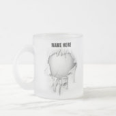 Torn Volleyball Frosted Coffee Mok (Links)