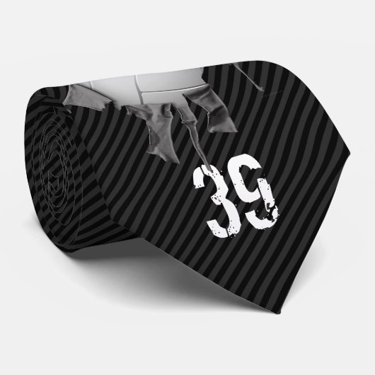 Torn Volleyball (gepersonaliseerd) Stropdas (Opgerold)