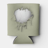 Torn Volleyball White Koelbox Blikjeskoeler (Voorkant)