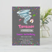 Tornado 2e verjaardag uitnodiging (Staand voorkant)
