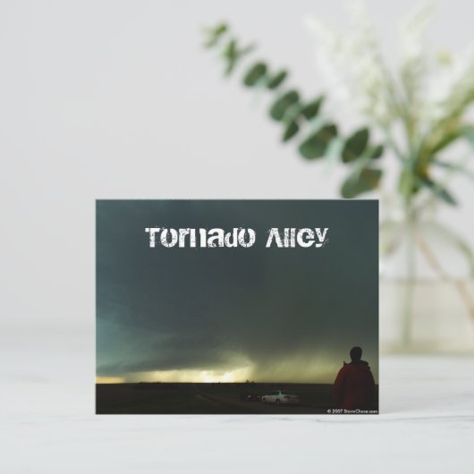 Tornado Alley Post Card Briefkaart (Staand voorkant)