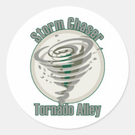 Tornado Alley Ronde Sticker