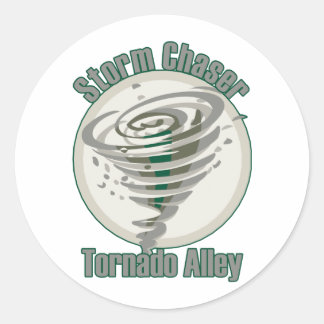 Tornado Alley Ronde Sticker