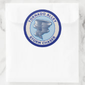 Tornado Alley Storm Chaser Ronde Sticker (Tas)