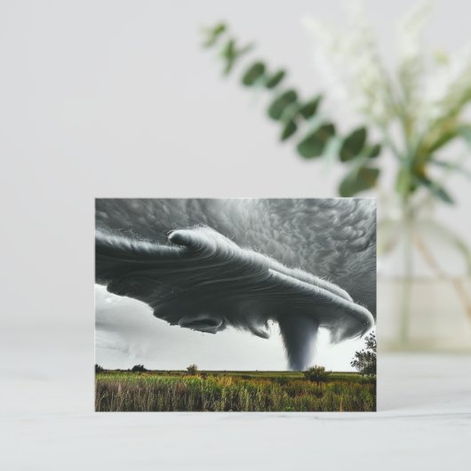 Tornado Art Briefkaart (Staand voorkant)