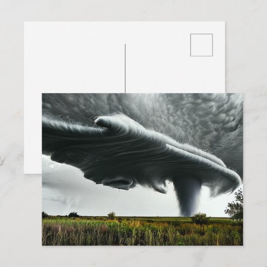 Tornado Art Briefkaart (Voorkant / Achterkant)