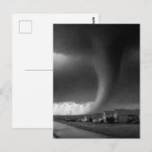 Tornado B&W Briefkaart (Voorkant / Achterkant)