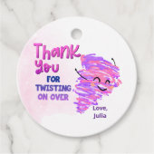 Tornado bedankt bedankjes labels (Voorkant)