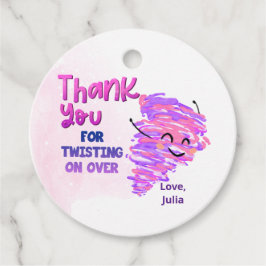 Tornado bedankt bedankjes labels