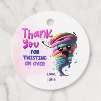 Tornado bedankt bedankjes labels