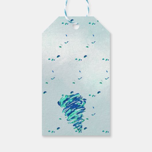 Tornado bedankt cadeaulabel (Achterkant)