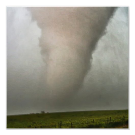 Tornado bij Yorkton SK Foto Afdruk (Voorkant)