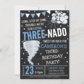 Tornado Birthday Party Invitation Kaart (Voorkant)